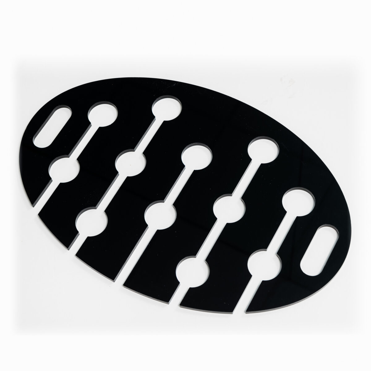 Champagne Serving Tray for 12 Glasses (Black)