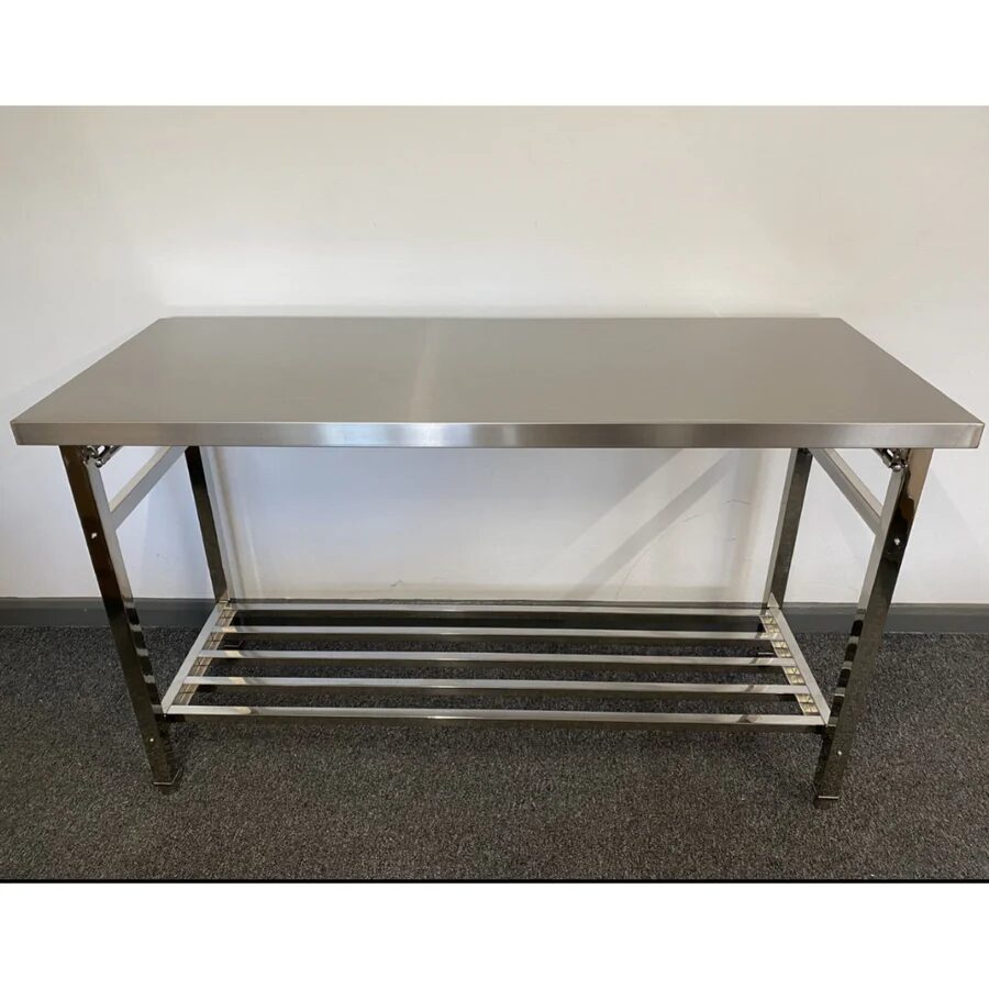 Heavy Duty Stainless Steel Folding Table 1800x600x900mm